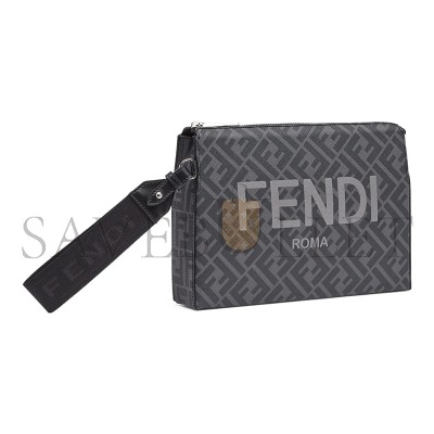 FENDI LOGO-PRINT CLUTCH BAG 7VA564AJJ4F0GXN (26.5*19*5cm)